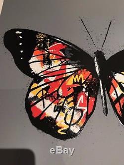 Martin Whatson Butterfly Signed print ORANGE