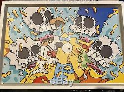 Matt Gondek Simpsons Wood Print Framed RARE 1 Of 40 Signed