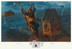 Matt Hall Art Print 101st Band of Brothers D-day C-47 Signed by WWII Veterans
