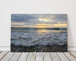 Mawgan Porth sunset Cornwall Framed canvas picture print