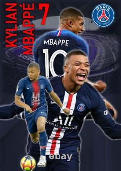 Mbappe Poster A4, A3, A2, A1, A0 /canvas Framed Finished Art Home