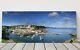 Mevagissey Harbour Panoramic Canvas Print Cornwall Framed Picture