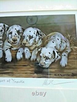 Mick Cawston 9/850 Early Frame Print'a Spot Of Trouble' Limited Edition