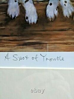 Mick Cawston 9/850 Early Frame Print'a Spot Of Trouble' Limited Edition