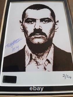 Micky Peterson Signed, Dated 1974. Limited Edition 2/24, Mugshot Photo Print