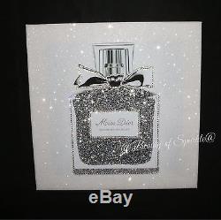 Miss Perfume with Glitter & crystals. Framed or Canvas! Any Size