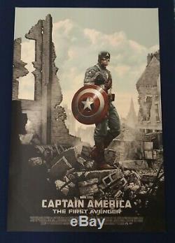 Mondo Captain America First Avenger SDCC By Rory Kurtz Art Print Poster Rare