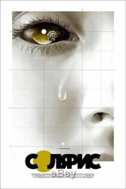 Mondo SOLARIS by Matthew Woodson Movie Print Poster BDP GOLD CYRILLIC VARIANT