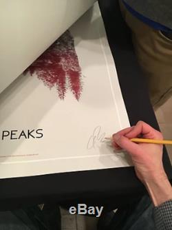 Mondo's Twin Peaks Screenprint Signed & Numbered xx/30 (Primary/Black)