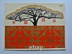 Monkey Pod Red 2006 Signed/numbered Screen Print Obey Shepard Fairey