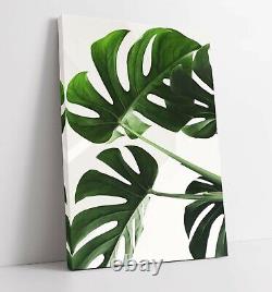 Monstera Leaf 7 Canvas Wall Art Float Effect/frame/picture/poster Print- White