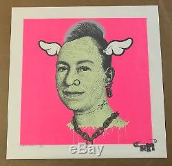 More Punk Than You Punk (pink) Print Dface Street Art Numbered / Signed
