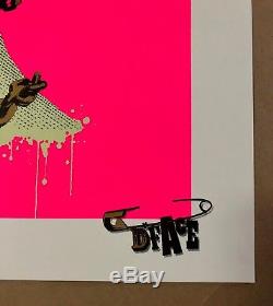 More Punk Than You Punk (pink) Print Dface Street Art Numbered / Signed