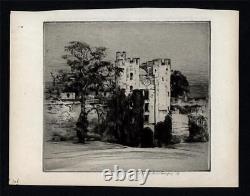 Mortimer Menpes (1855-1938) Pencil Signed Etching Warwick Castle