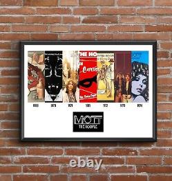 Mott The Hoople Discography Poster Album Cover Print Great Christmas Gift