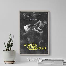 Muay Thai Motivational Poster 09 Wake up and chase them! Photo Print Art Quote