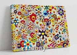 Murakami Flowers 3 Canvas Wall Art Float Effect/frame/picture/poster Print-red