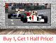 Nigel Mansell Ayrton Senna Monaco F1 Canvas Wall Art Print Ready To Hang