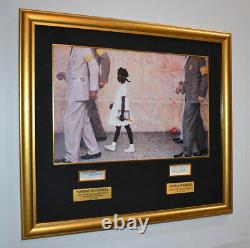 NORMAN ROCKWELL Canvas Print Autograph, Signed ROSA PARKS, Frame, DVD, COA, UACC