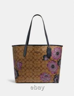 NWT COACH City Tote In Signature Canvas With Kaffe Fassett Print limited edition