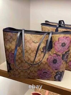 NWT COACH City Tote In Signature Canvas With Kaffe Fassett Print limited edition