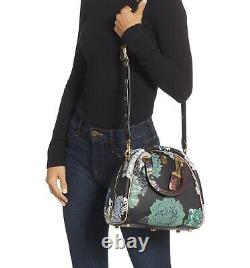 NWT COACH x Kaffe Fasset Marleigh Satchel crossbody floral print black