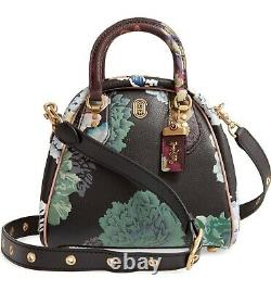 NWT COACH x Kaffe Fasset Marleigh Satchel crossbody floral print black