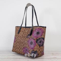 NWT Coach 5697 City Tote in Signature Canvas With Kaffe Fassett Print