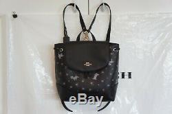 NWT Coach 91127 Disney X Dalmatian Print Elle Leather Backpack Black Multi $428