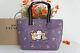 Nwt Coach 91130 Limited Ed X Disney Tote Bag With Rose Bouquet Print& Aristocats