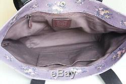 NWT Coach 91130 LIMITED ED X Disney Tote Bag With Rose Bouquet Print& Aristocats
