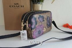 NWT Coach C2799 Jes Crossbody In Signature Canvas With Kaffe Fassett Print $350