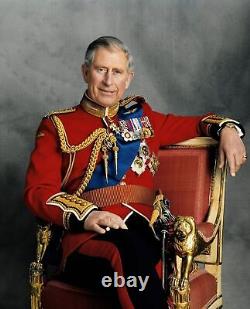 New King Charles III Portrait- Large Wall Art Canvas Picture Framed Various Size