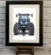 New Holland Tractor Mounted Or Framed Art Print Fudgy Hand Drawn