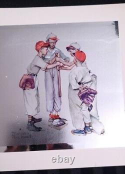 Norman Rockwell'Sports', The 4 famous Prints, Oh Yeah! , Choosin, missed, First