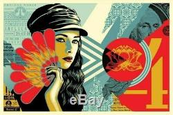 OBEY Fan the Flames Signed and Numbered Screen Print