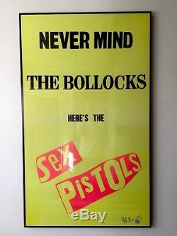 ORIGINAL SEX PISTOLS Promo Poster From 1977 Signed By the Artist Jamie Reid