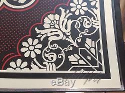 Obey Giant Peace Bomber Set'08 Shepard Fairey Signed Poster Print Matching#