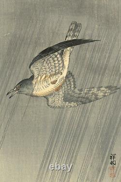 Ohara Koson Cuckoo in Storm (1925) Ukiyo-e Japan Poster Painting Art Print