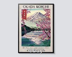 Okada Koichi Exhibition Print, Traditional Japanese Ukiyo-E Wall Art, Mount