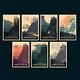 Olly Moss Harry Potter Complete Series 7 Poster Print Set 16x24 Mondo Pre-order
