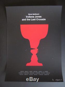Olly Moss Indiana Jones Last Crusade Screen Print Movie Poster Mondo