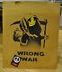 Original Banksy'wrong War' Grin Reaper Iraq War Demonstration Placard C. 2003