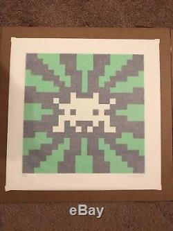 Over the Influence Sunset Green print GiD by Invader signed and numbered