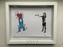 (OxO) Banksy & Andy Warhol banana bang Keith Haring + COA