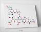 Oxytocin Love Molecule Heart Watercolor Print Medical Art Love Molecule Art-1531