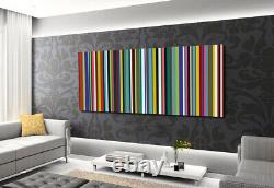 PAUL SMITH STYLE RETRO STRIPES CANVAS WALL ART PRINT Ready To Hang