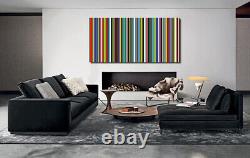 PAUL SMITH STYLE RETRO STRIPES CANVAS WALL ART PRINT Ready To Hang