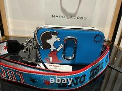 PEANUTS x MARC JACOBS Snapshot LUCY Blue Multi Small Camera Bag 100% AUTHENTIC