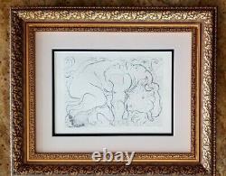 Pablo Picasso 1954 Beautiful Print Not Signed Matted At 11x14=